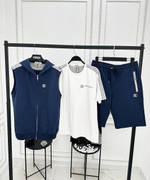 Спортивный костюм тройка Brunello Cucinelli синий