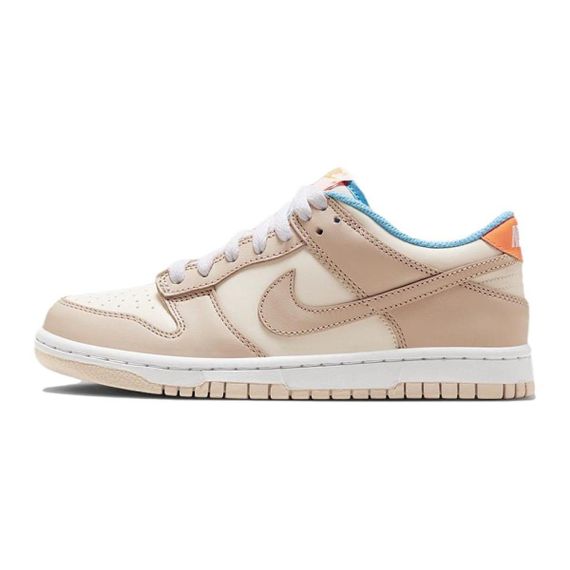 NIKE Dunk Детские Скейтбординги Низкие Топы Экрю Унисекс