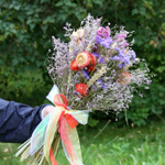 Букет сухоцветов - Уходящие лето 45х28 см