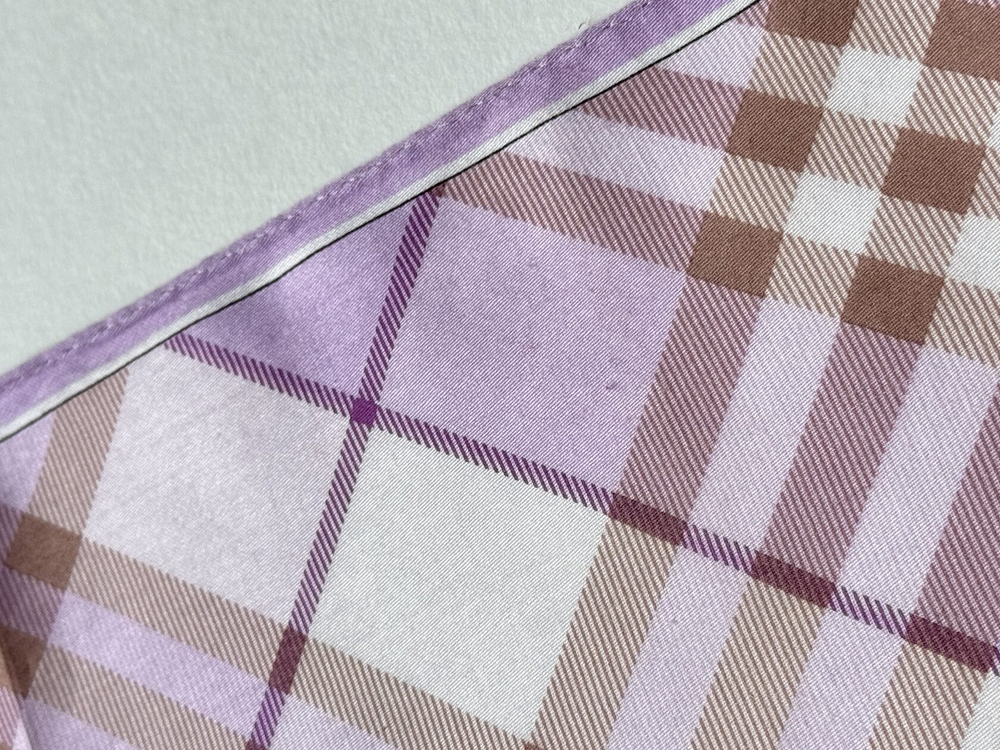 Платок сиреневый в клетку Burberry