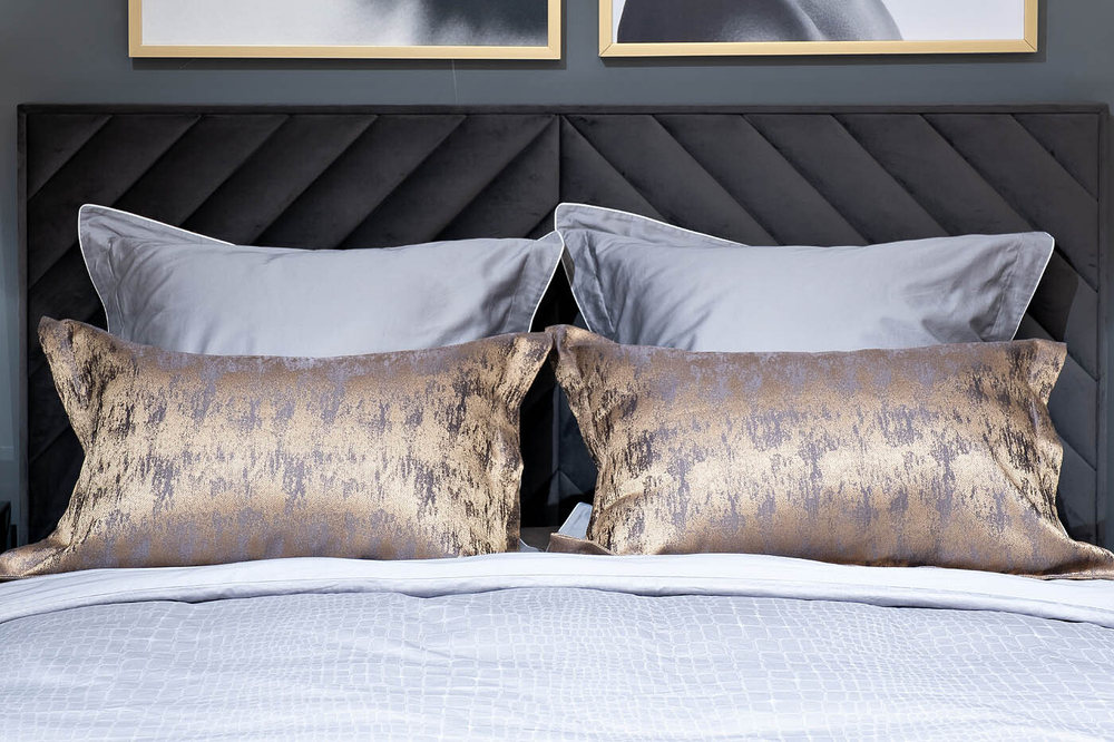 Наволочки 2шт 50х70 Garda Decor Houston золотые