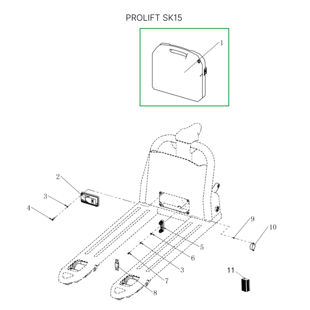 Аккумуляторная батарея 24В 20Ач Li-ion для тележек SD15L/SK15