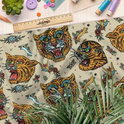 Ткань барби опасные тигры