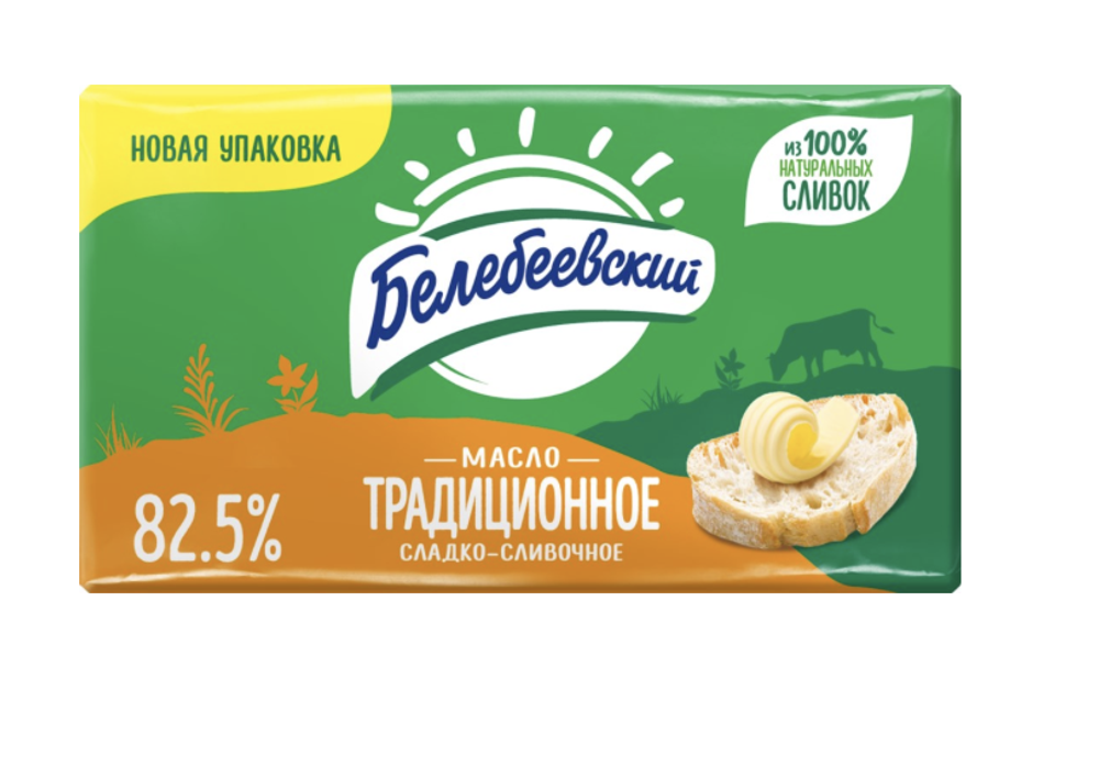 Масло сливочное БЕЛЕБЕЕВСКИЙ Традиционное 82,5%