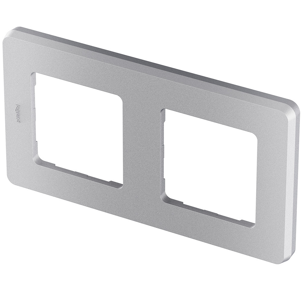 Рамка 2 поста алюминий Inspiria Legrand