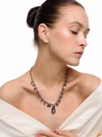 Колье "Knot petrol rice" Silver