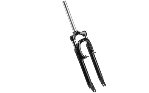 Вилка амортизационная ZOOM XDS-3868V, 24"х1-1/8", сталь, алюминиевая корона, пружинно-эластомерная, безрезьбовой шток 144мм, ход 40мм, V-br тормоз, черная