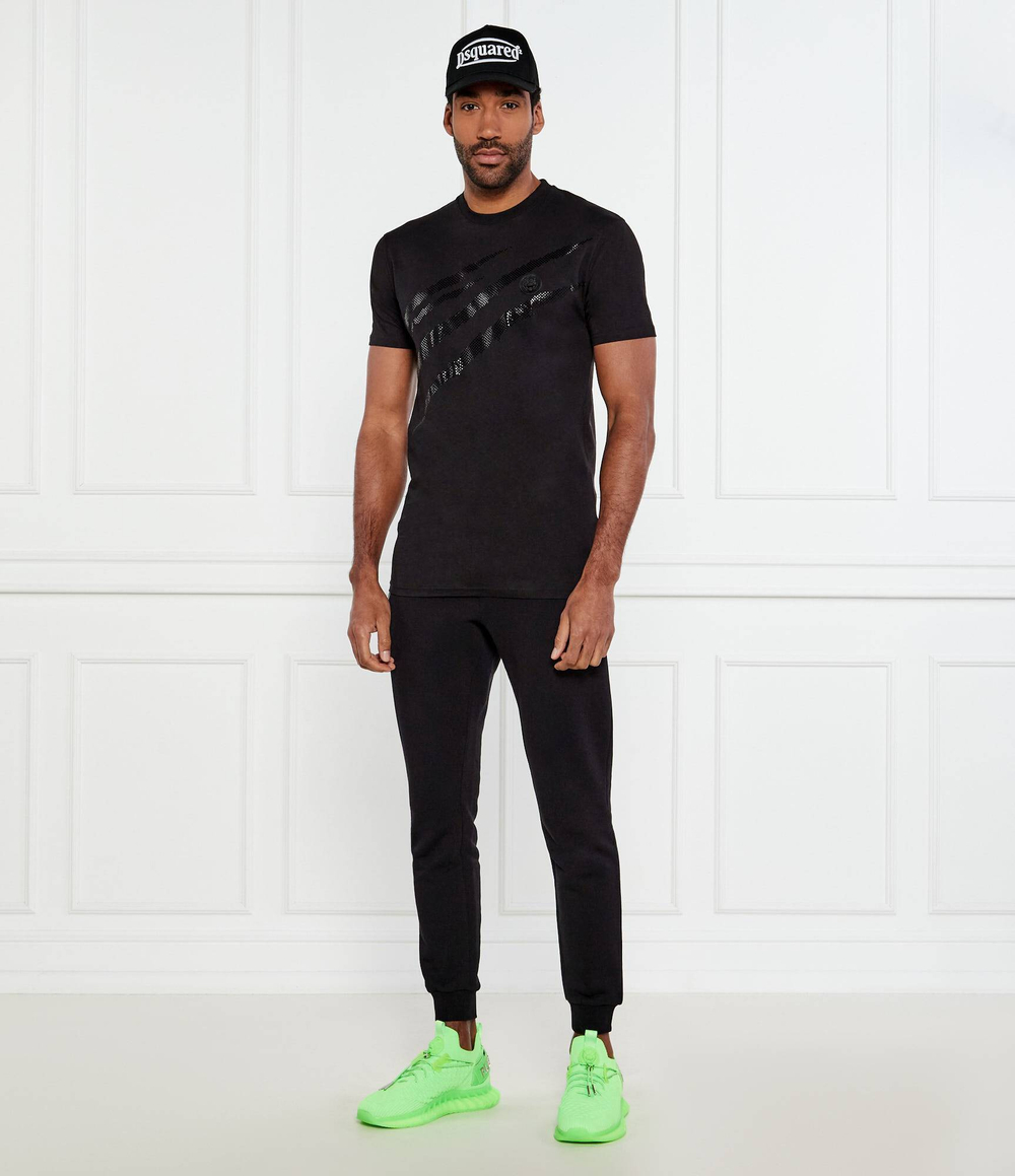 Футболка Lamina Scratch Plein Sport - черный(MTK8008 STE001N)