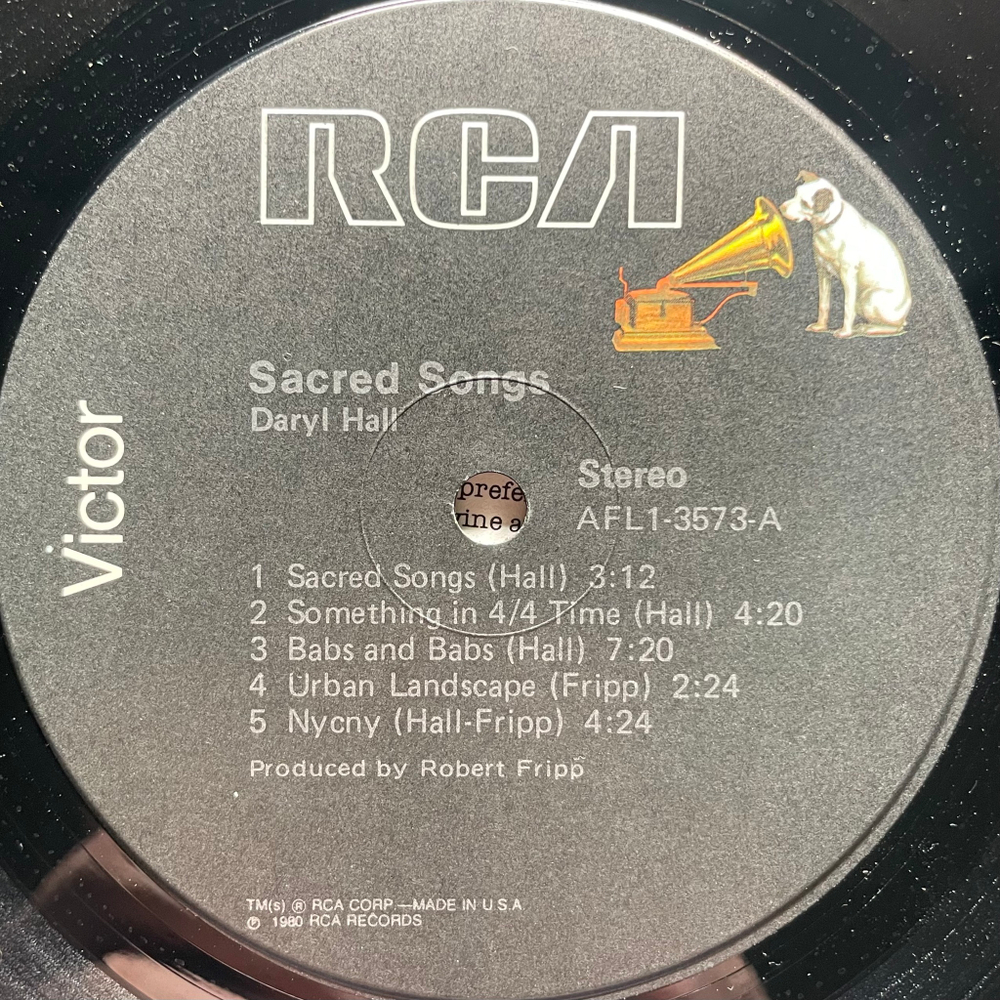 Daryl Hall ‎– Sacred Songs (США 1980г.)
