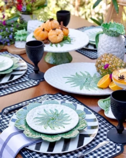 Блюдо круглое Bordallo Pinheiro Pineapple белое (40 см)