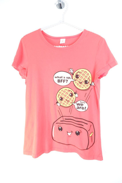 Футболка яркая с забавным принтом 44 размер