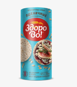 Хлебцы Здорово пшеничные подслащенные, 150 г