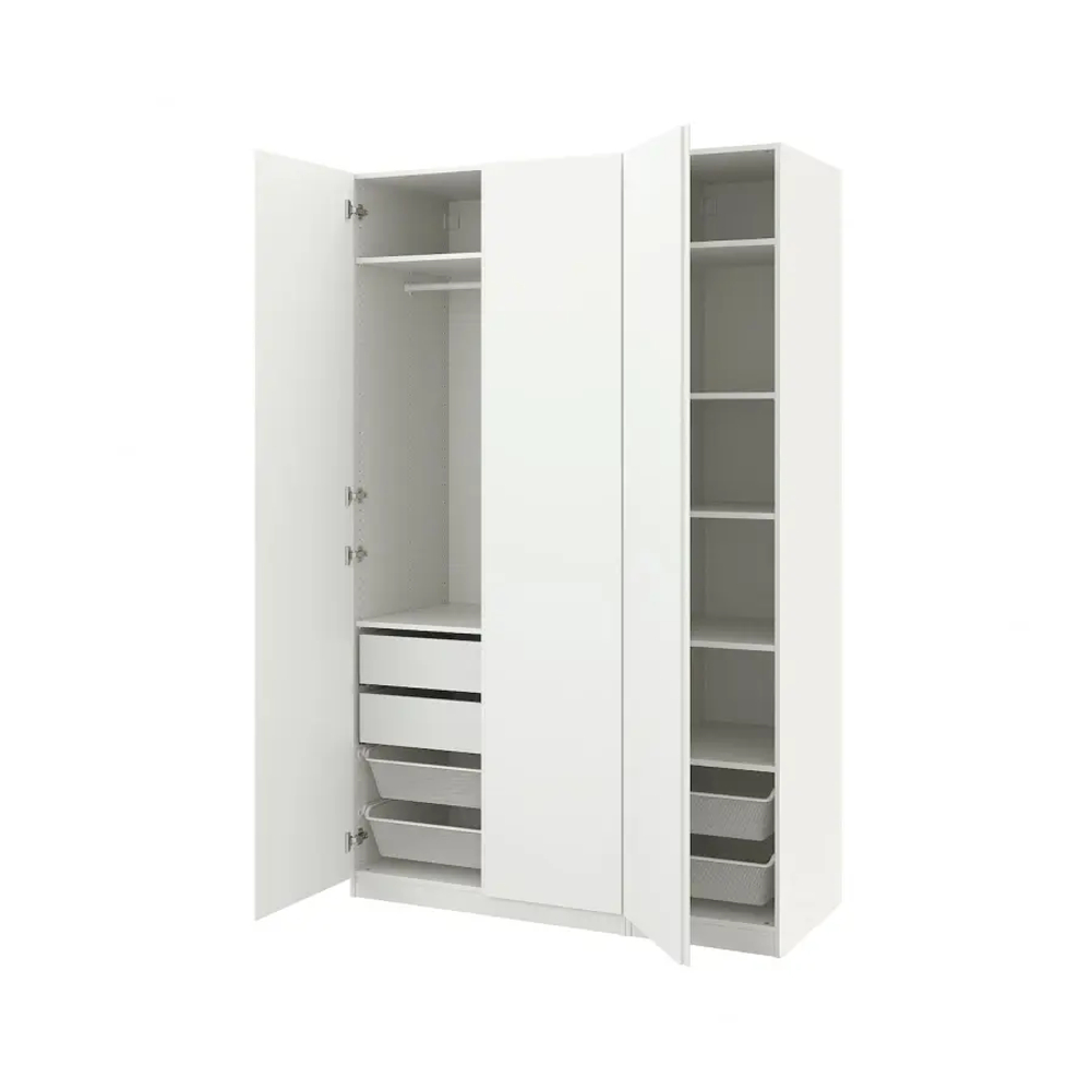 Гардероб - IKEA PAX/VIKANES/ПАКС/ВИКАНЕС ИКЕА, 150x60x236 см, белый