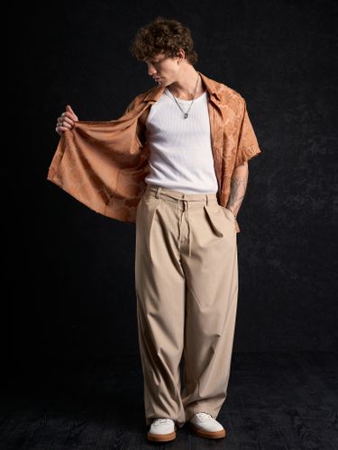 Оранжевая рубашка с коротким рукавом 2s1 studio