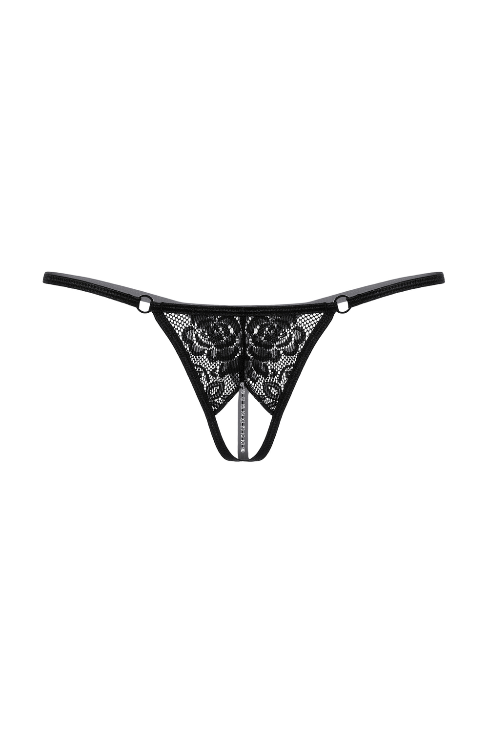 Стринги с ниткой из бусин SoftLine Collection, черный, XL