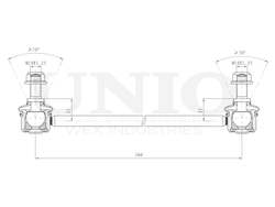 Стойка стабилизатора передняя UNIO SSP-50144