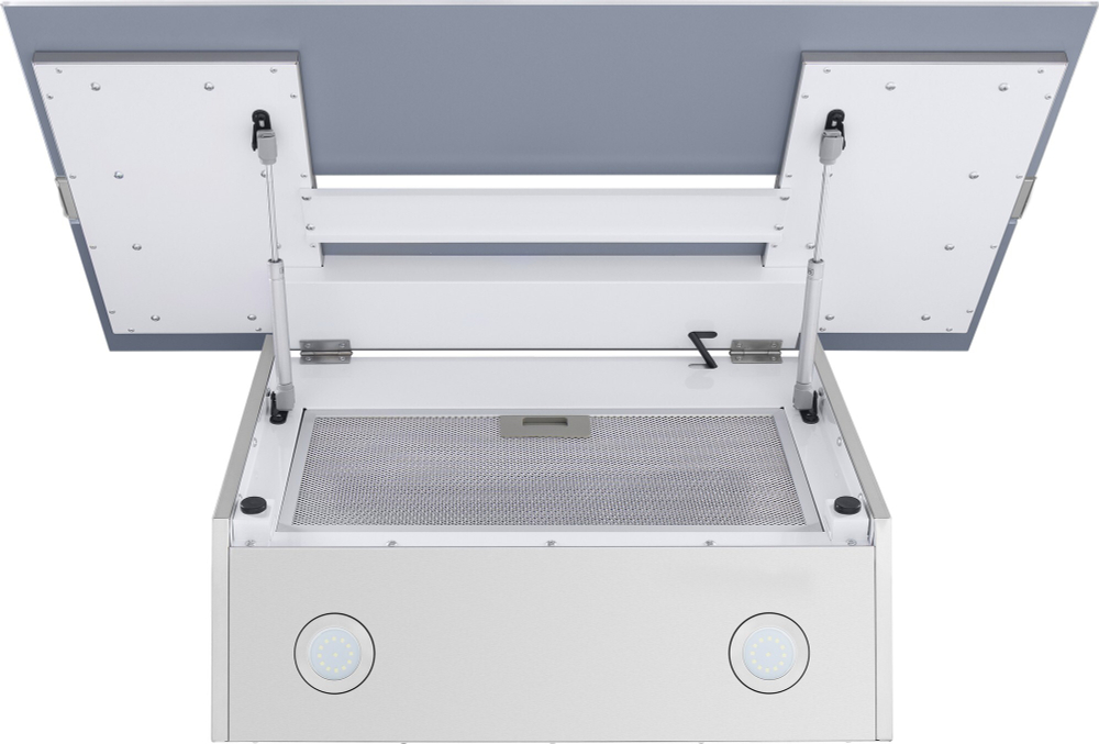 Кухонная вытяжка MAUNFELD Mersey 90 белый\вставка сатин фото 5