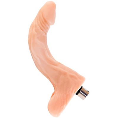 Сменная насадка для секс машины Gun с фиксацией изгиба телесная 22 см