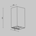 Уличный настенный светодиодный светильник Maytoni Drape O525WL-L20B3K