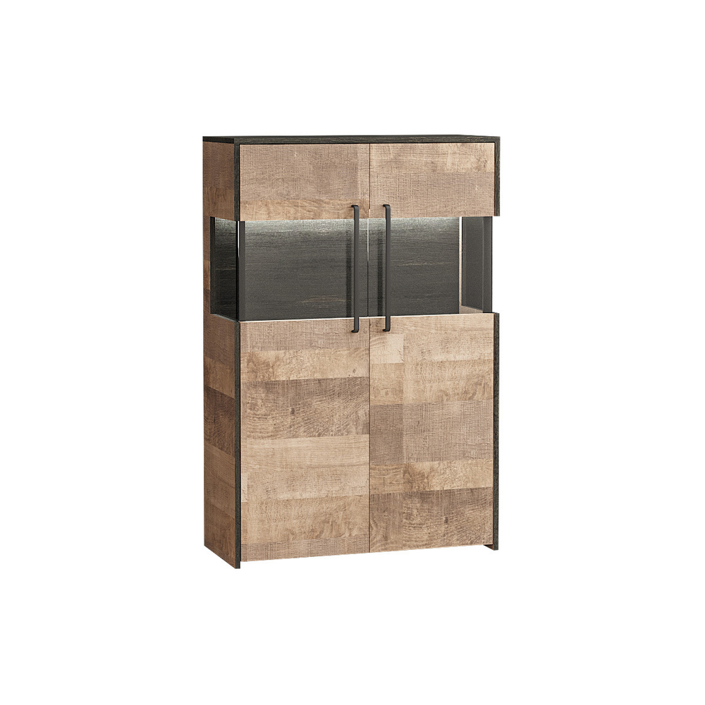 Комод Трувор с витриной 13.306 Дуб Гранж Песочный, Интра