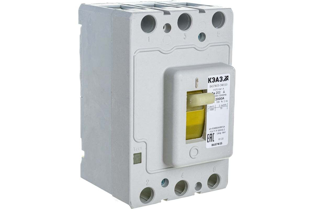 Выключатель автоматический ВА57Ф35-340010-200А-2000-400AC-УХЛ3-КЭАЗ