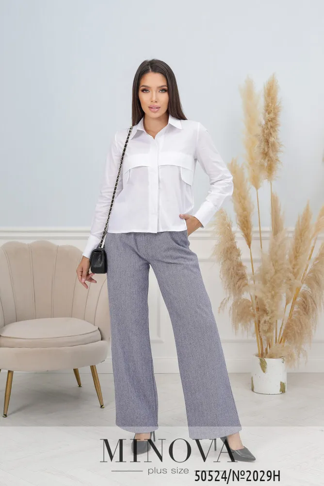 Блуза 2029Н-белый Minova