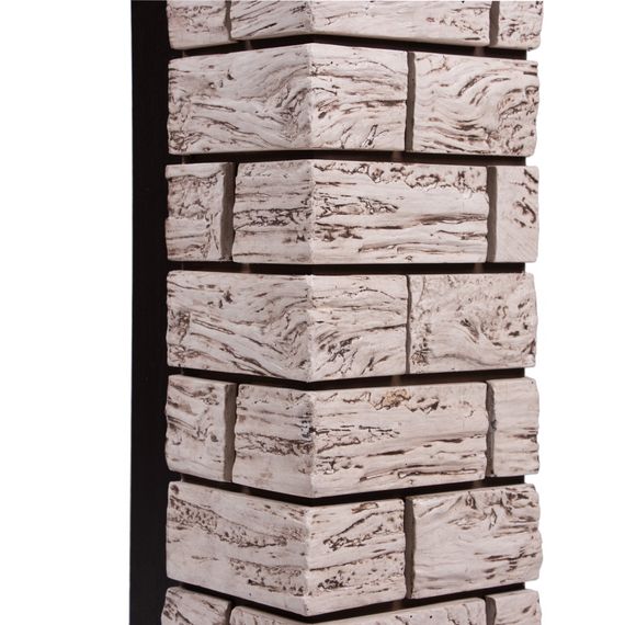 Портал Firelight Bricks Wood Classic камень коричневый, шпон темный дуб — (5)