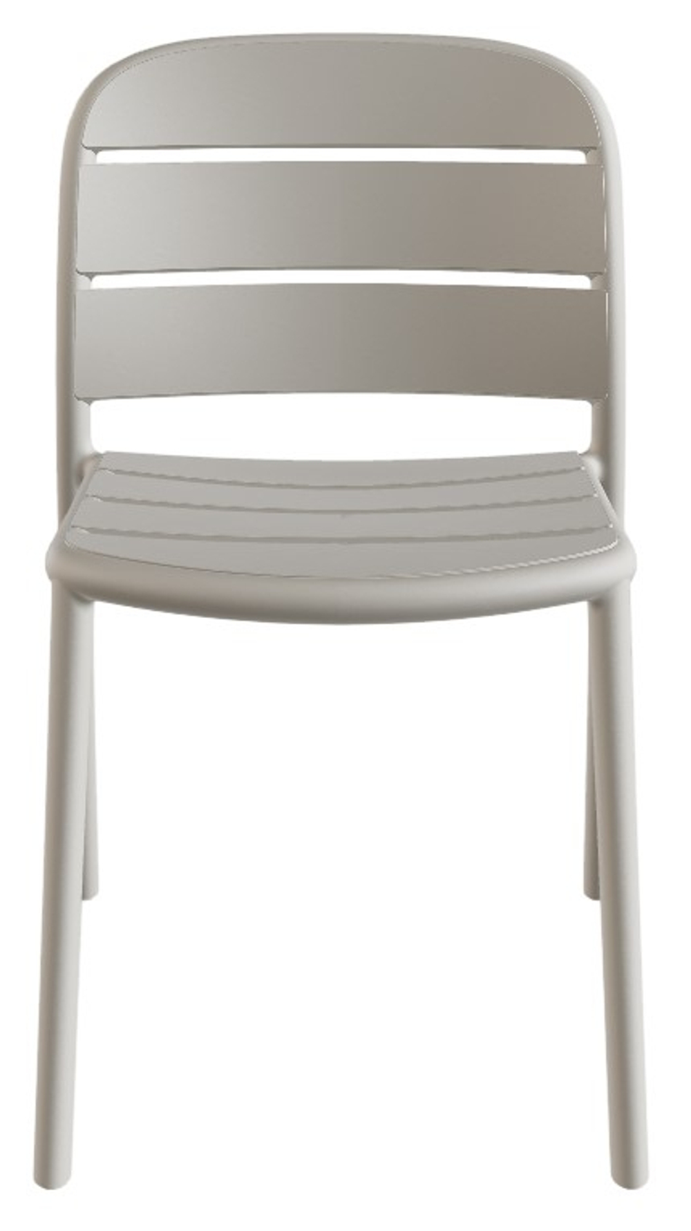 Стул пластиковый Papatya Beykoz-S, светло-серый