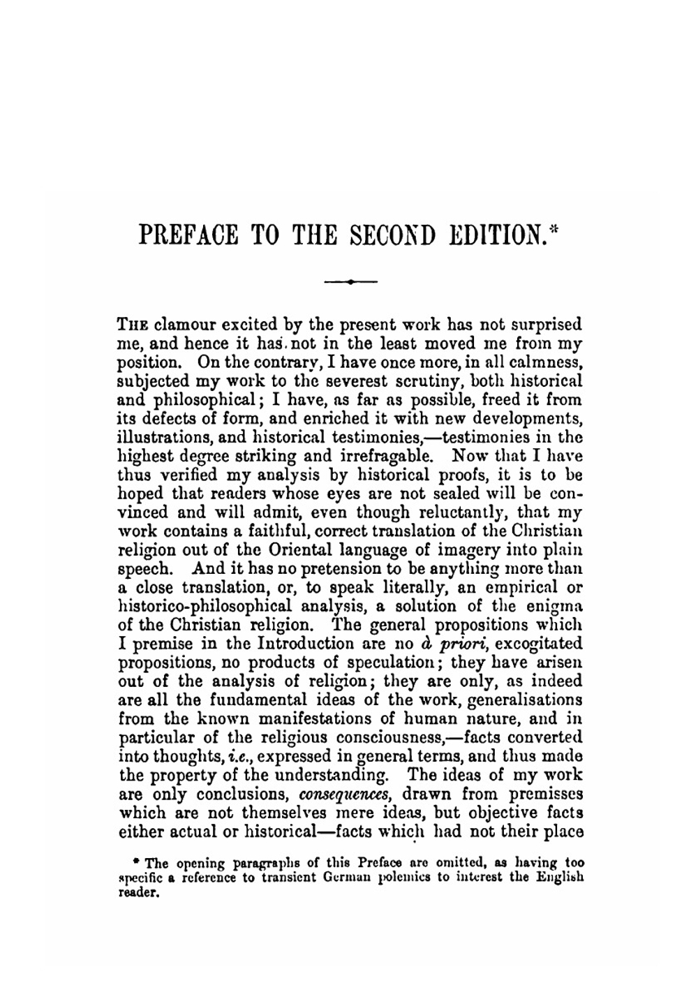 The essence of Christianity | Л.А. фон Фейербах; Marian Evans