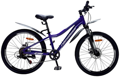 Велосипед 24" Nameless J4200DW, фиолетовый, 12"