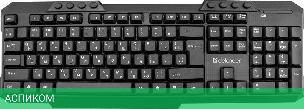 Набор периферии Defender Jakarta C-805 RU черный (45804)