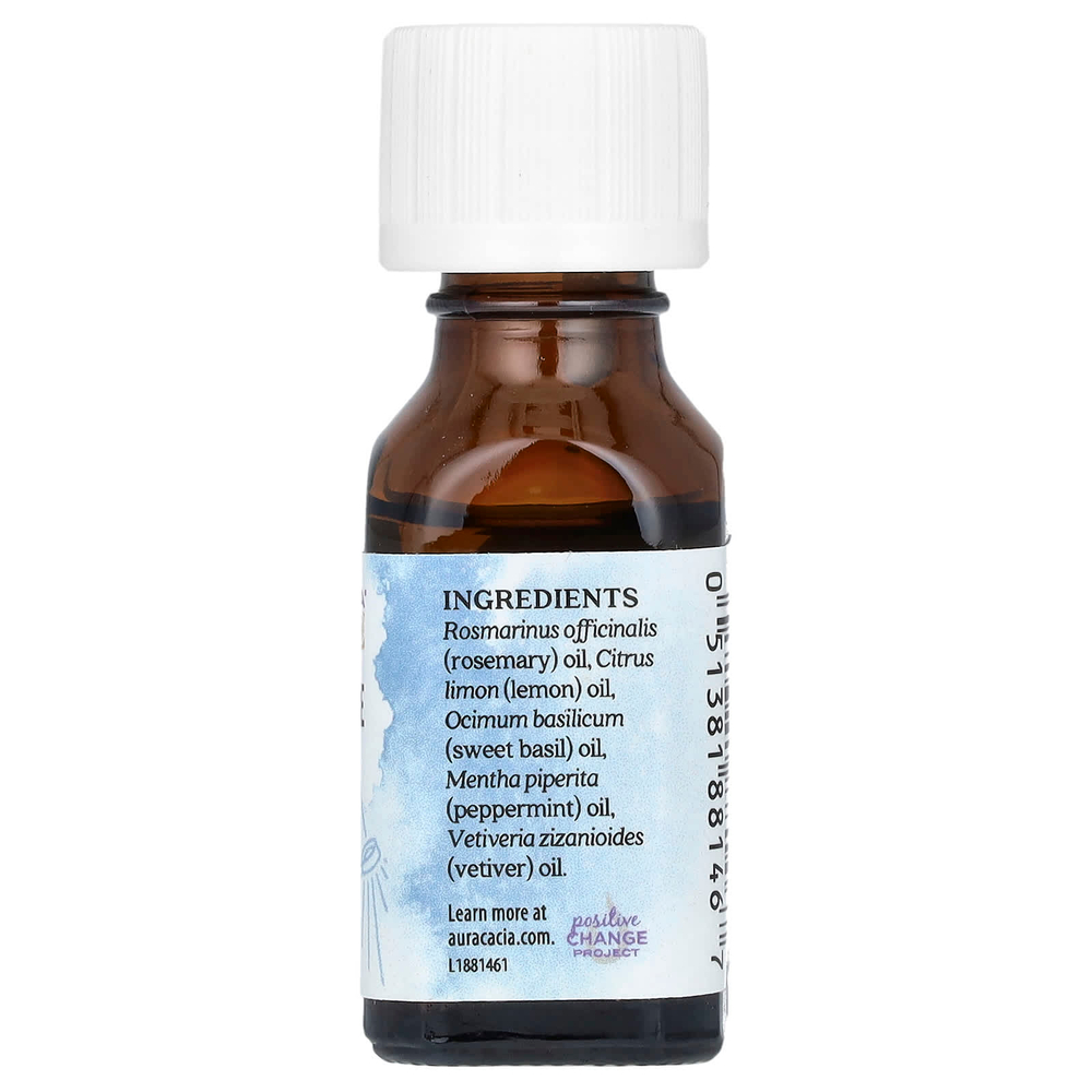 Aura Cacia, Смесь чистых эфирных масел, руководство для ума, 15 мл (0,5 жидк. унц.)