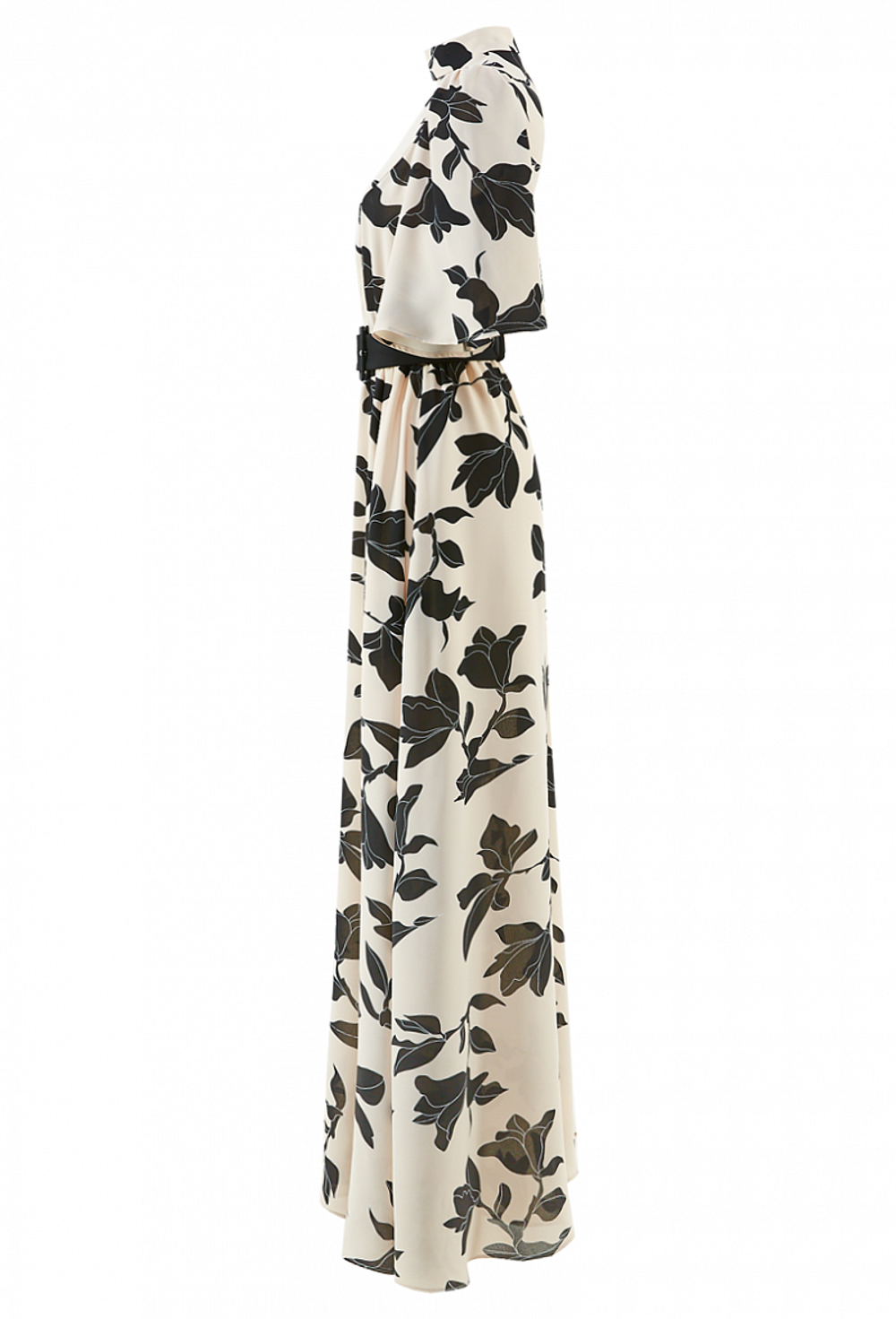 Длинное платье с разрезом и с поясом 29-01-20 SS