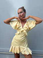 Платье Sempre мини лимонный