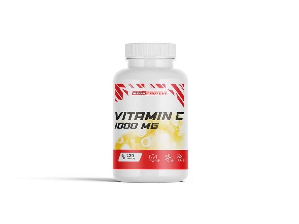 Витамин C (1000 мг) 120 капсул (MegaProtein)