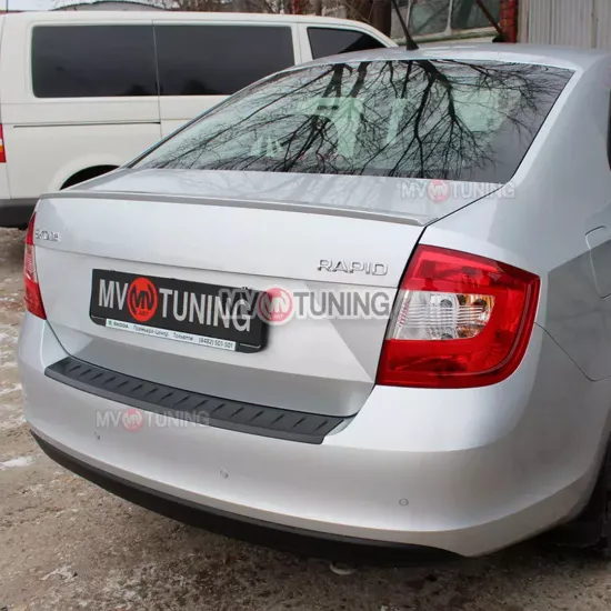 Защитная накладка на бампер для Skoda Rapid