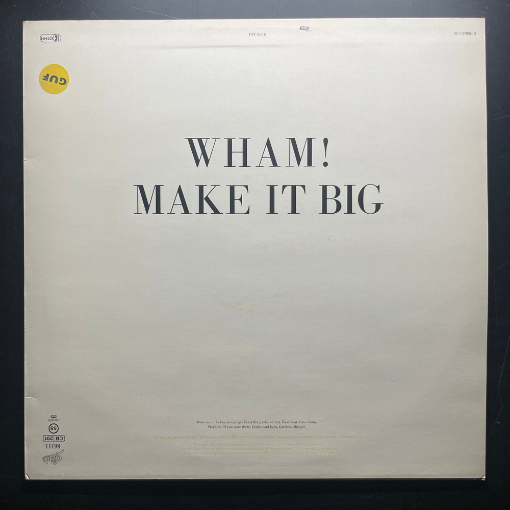 Wham! - Make It Big (Голландия 1984г.)