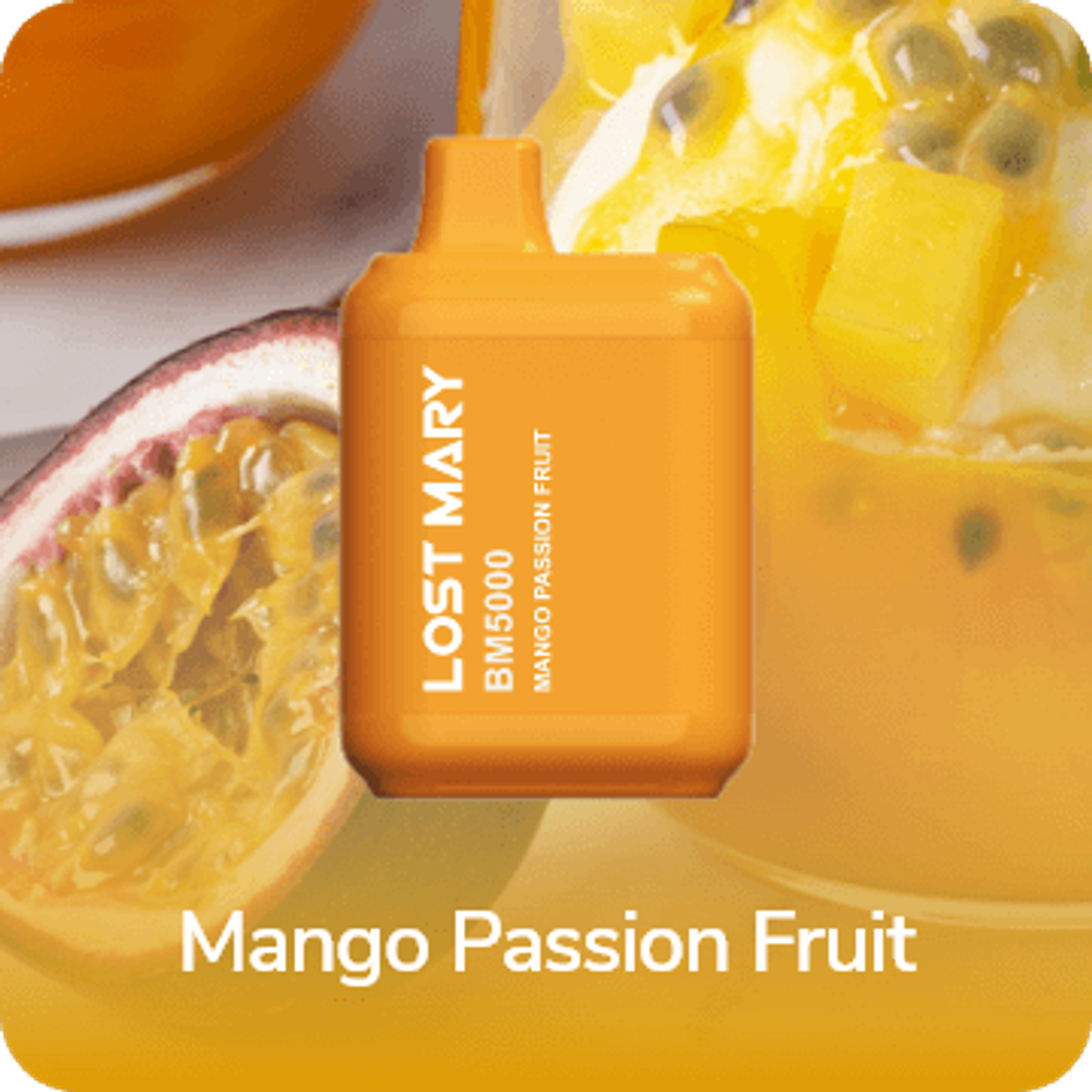 Lost mary BM 5000 Mango passion fruit Манго-маракуйя купить в Москве с доставкой по России