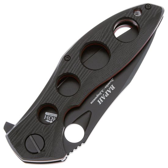 Складной нож НОКС Варан (Black Red) 335-708406 c клинком из стали D2, рукоять G10