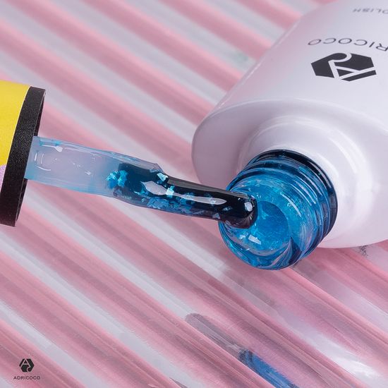 Неоновый гель-лак Marmelado с разноцветной слюдой No5 ментоловые леденцы, ADRICOCO, 8 мл