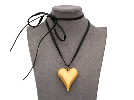 Подвеска "Сердце" 53мм, на шнурке