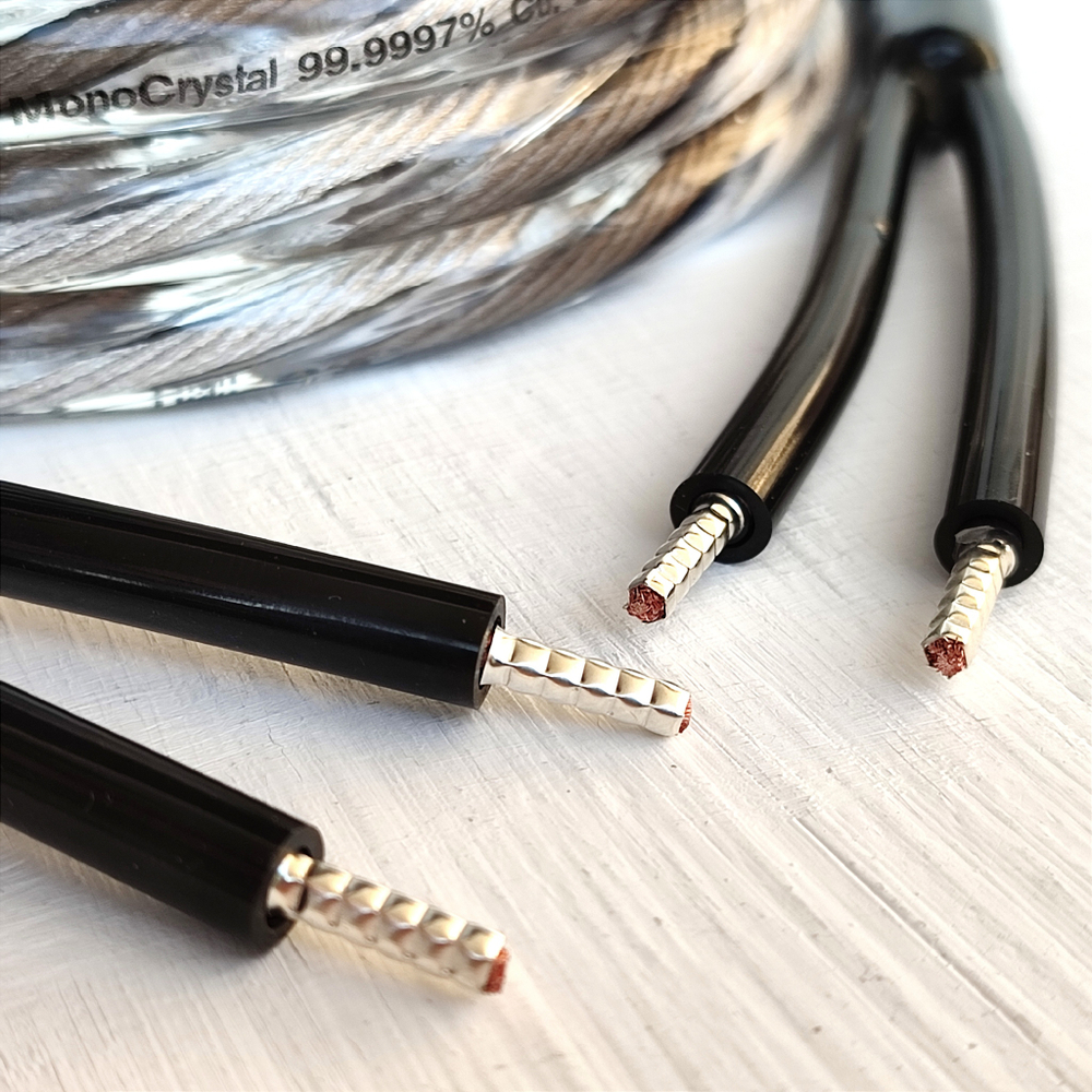 DAXX S192n Акустический кабель 12AWG (3.3мм.кв), класса Hi-End из посеребренной монокристаллической меди -готовая пара-