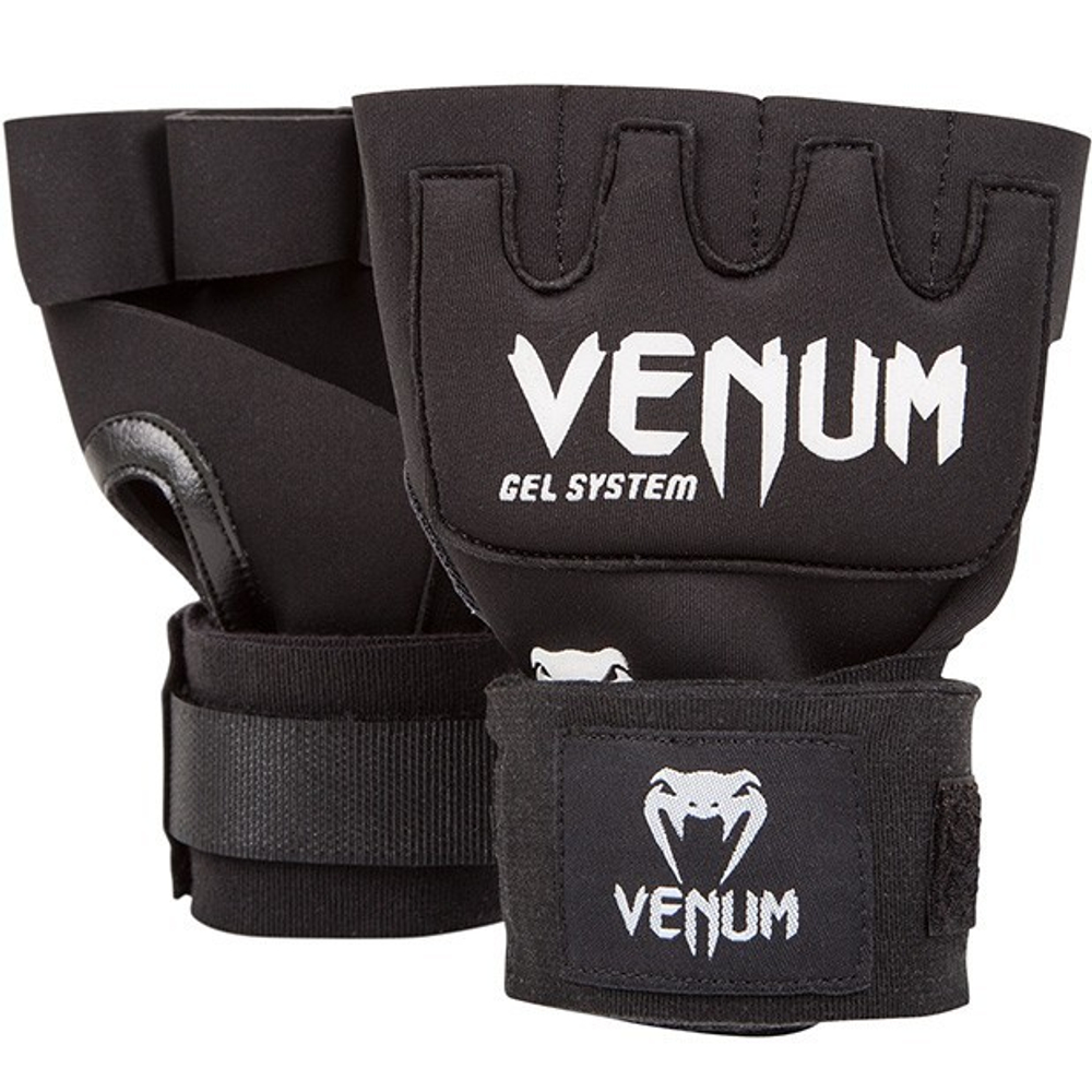 Гелевые бинты боксерские Venum Gel Kontact Black (пара)