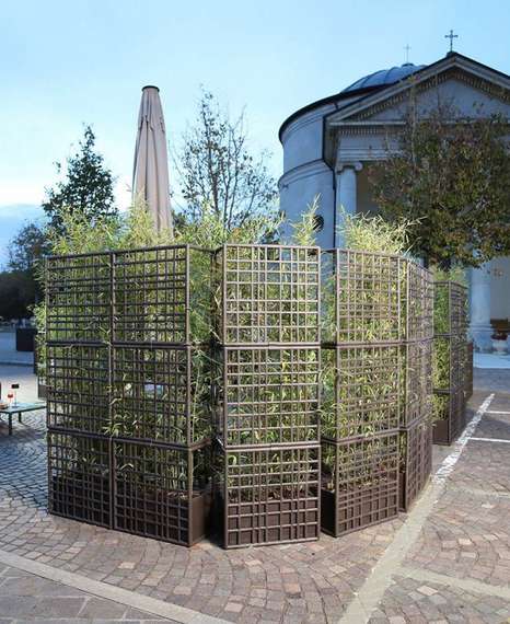 Кашпо модульное Sipario 3, 211х70 см, зеленое