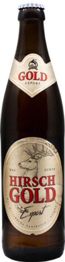 Пиво Хиршброй Голд / Der Hirschbrau Gold 0.5 - стекло