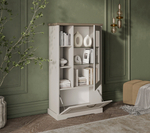 TOSCANA NEW, Шкаф с витриной 1V1D3N. Цвет ПЕРСИДСКИЙ ЖЕМЧУГ/КАНЬОН