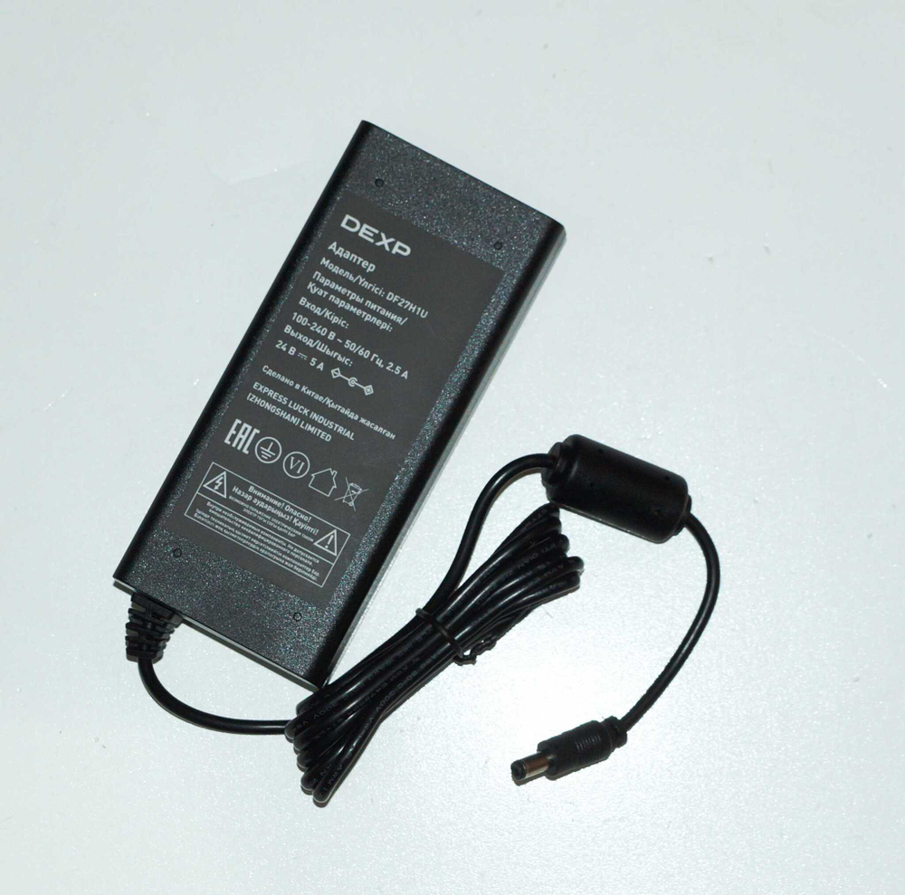24V-5A блок питания для монитора DEXP (5.5x2.5) 120W