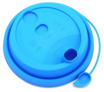 Крышки для стаканов 80мм TL80 Закрыв. носик Голубой (50/1000)