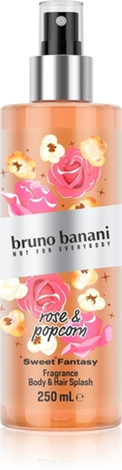 Bruno Banani Sweet Fantasy Rose & Popcorn Парфюмированный спрей для тела и волос