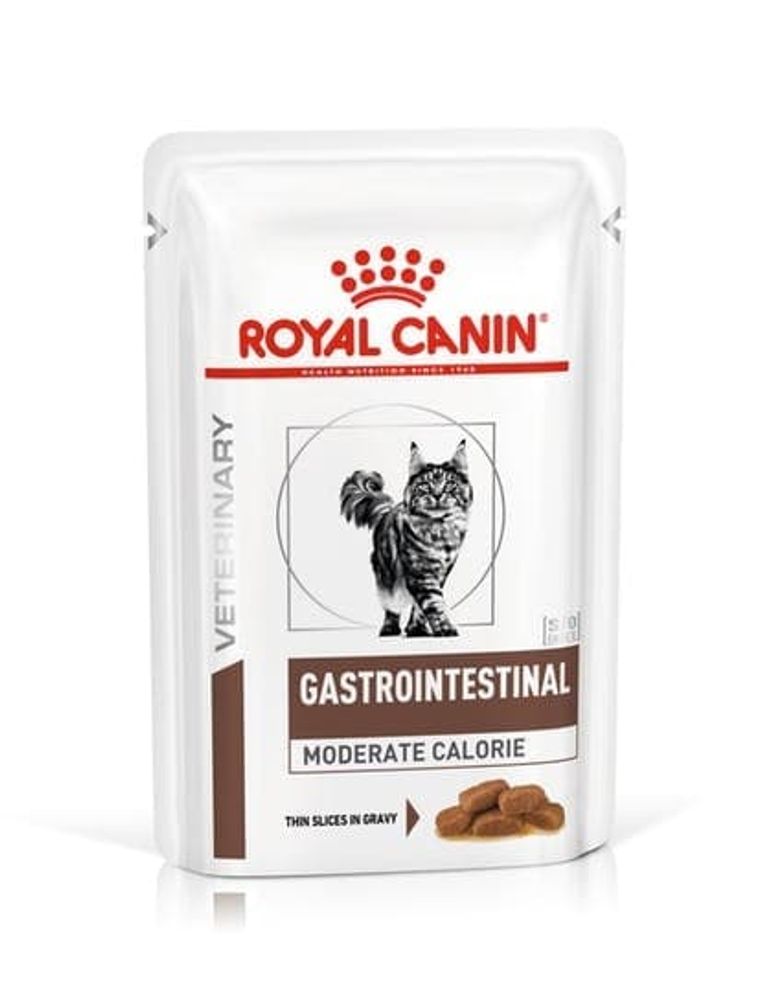 Влажный диетический корм для кошек Royal canin Gastro Intestinal кусочки в соусе, Пауч 85 г Влажный диетический корм для кошек Royal canin Gastro Intestinal кусочки в соусе, Пауч 85 г